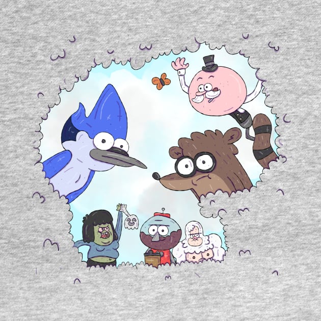 Regular Show Bush by surfinggiraffecomics